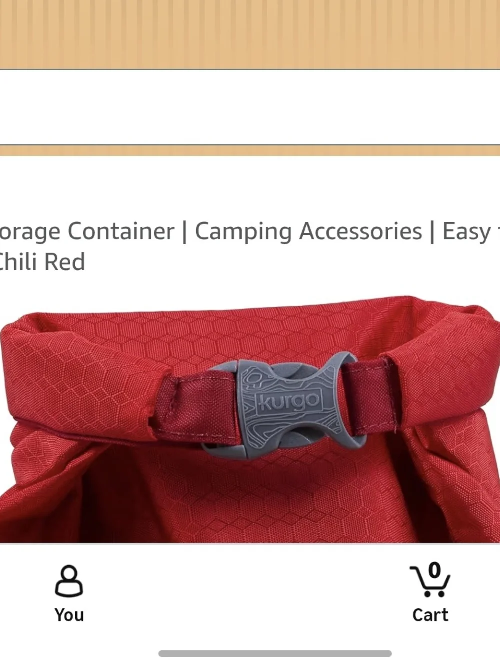 Kurgo Chili Red & Coastal Blue Foldable Dog Kibble Carrier